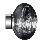 Wandleuchte aus silbernem Polycarbonat 30cm Melt -. Tom Dixon