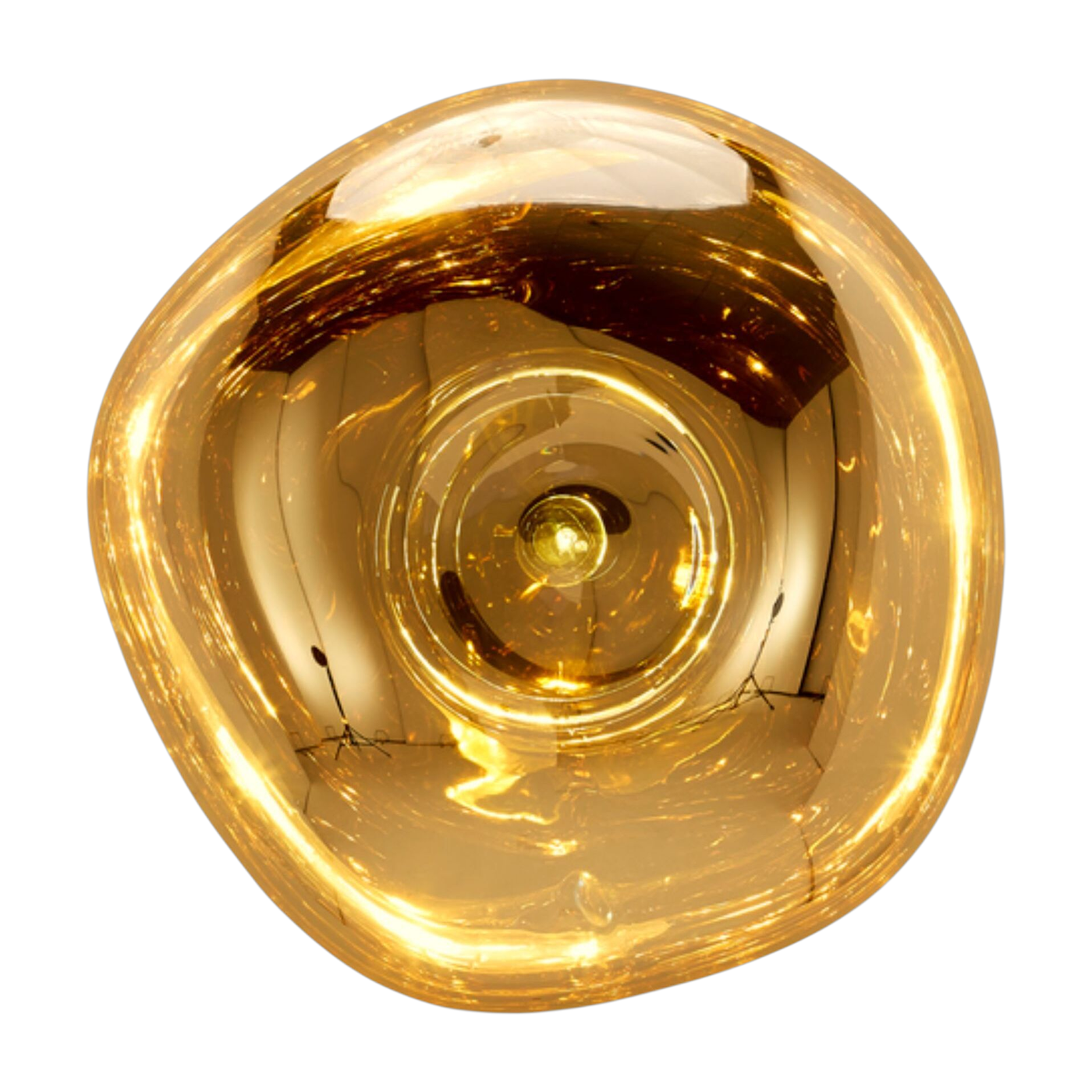Melt Aplique de policarbonato dorado 50 cm - Tom Dixon