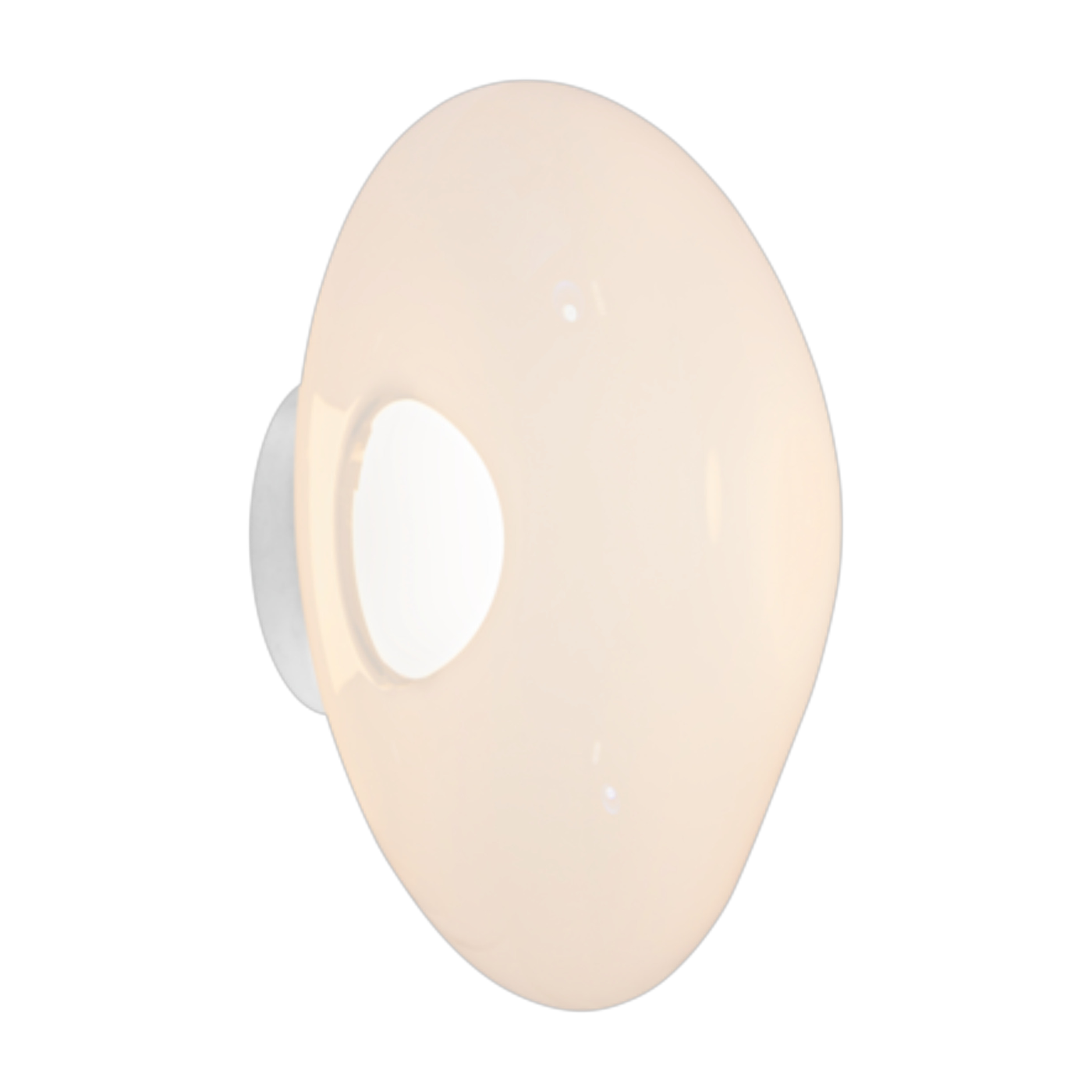 Wandleuchte aus Polycarbonat und silbernem Stahl 50cm Melt - -. Tom Dixon