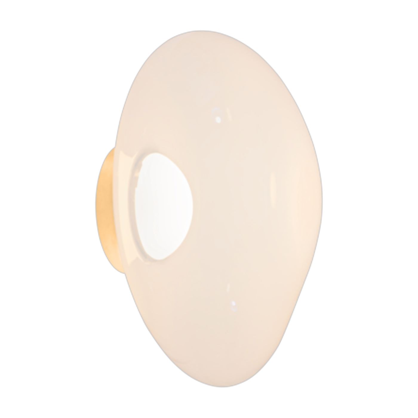 Wandleuchte aus Polycarbonat und vergoldetem Stahl 50cm Melt - -. Tom Dixon