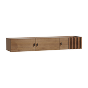 Array 150 cm walnut wall-hung TV unit - Woud