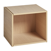 Cube open storage system in natural oak 42x36cm Brick - Woud
