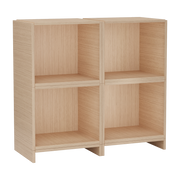 Ensemble sistema di 4 cubi in rovere naturale E 85x36cm Brick - Woud