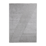 Gray wool and cotton rug 240x170cm Kyoto - Woud