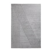 Kyoto Tappeto grigio in lana e cotone 200x300 cm - Woud