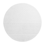 Kyoto Tappeto rotondo in lana e cotone bianco 200 cm Woud