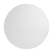 Round white wool and cotton rug 250cm Kyoto - Woud