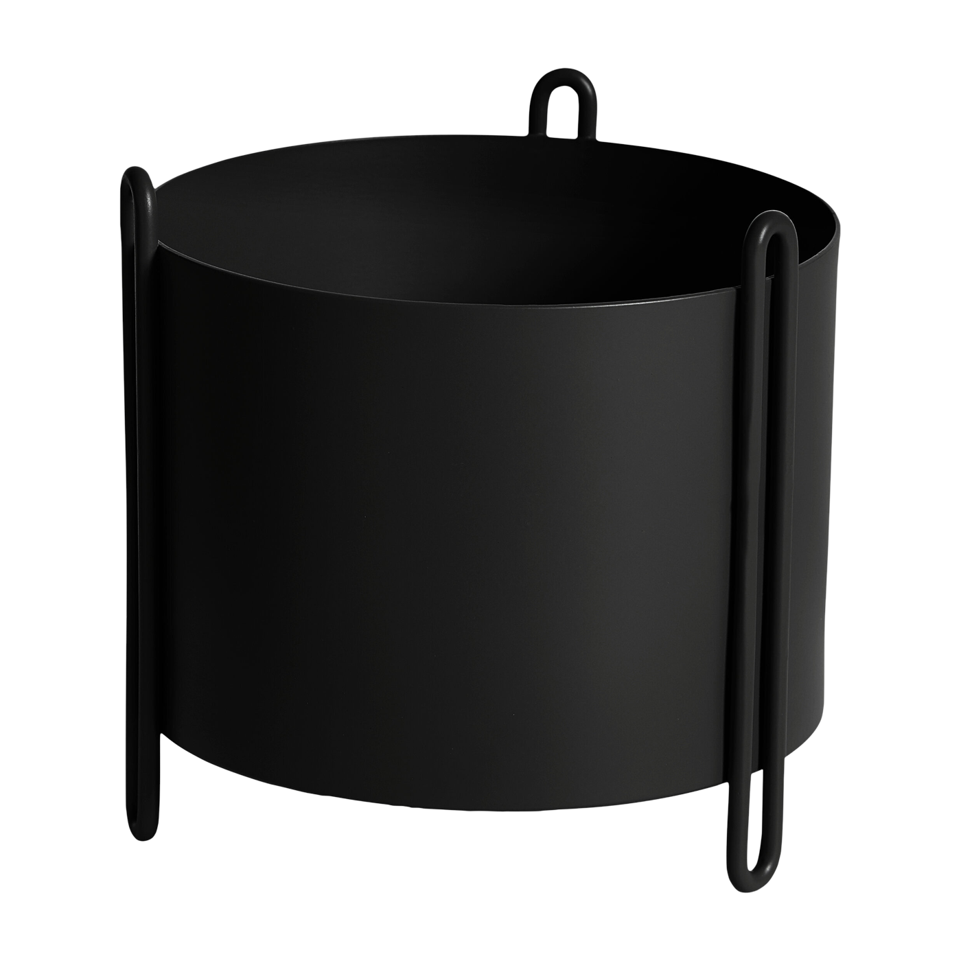 Macetero de metal negro 2litros - Woud