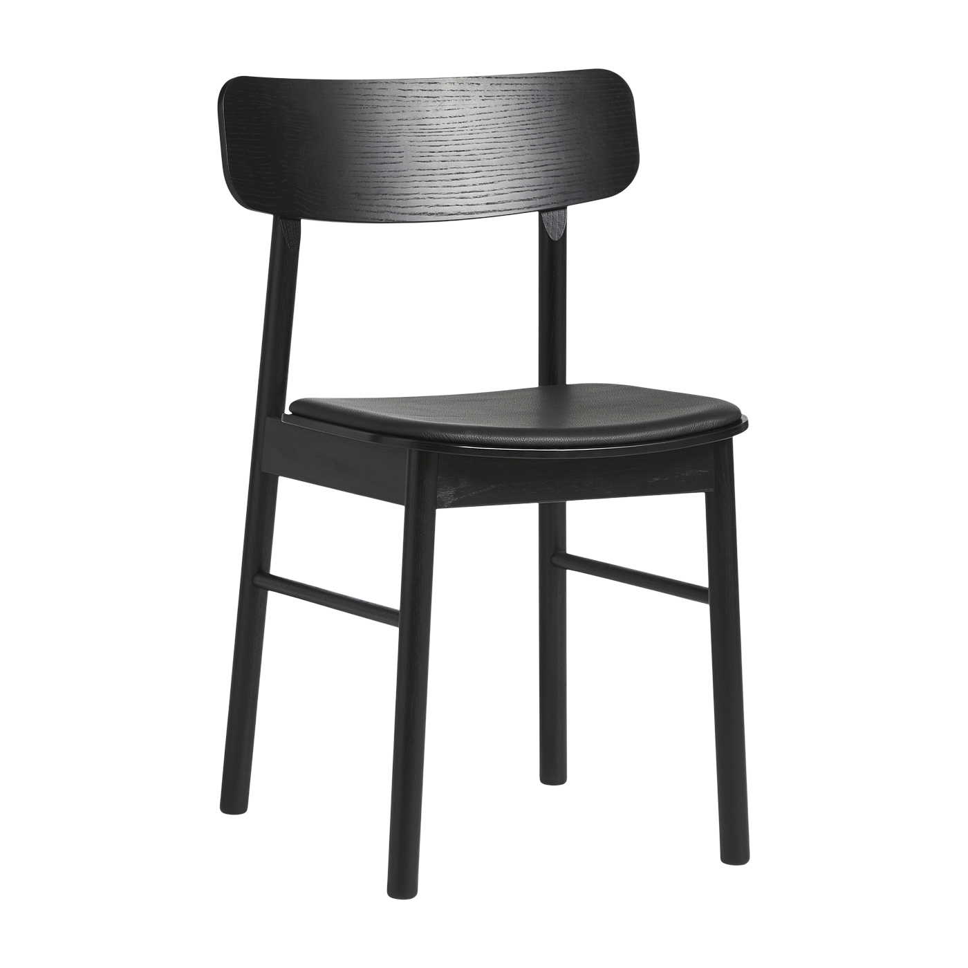 Sedia da pranzo Soma in frassino nero 47x78cm - Woud