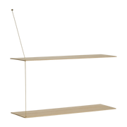 Regal aus Natureiche und Messingbeschlägen 60cm Stedge -. Woud