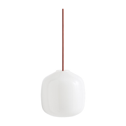 Buoy glass pendant with red cord 20cm - Hay