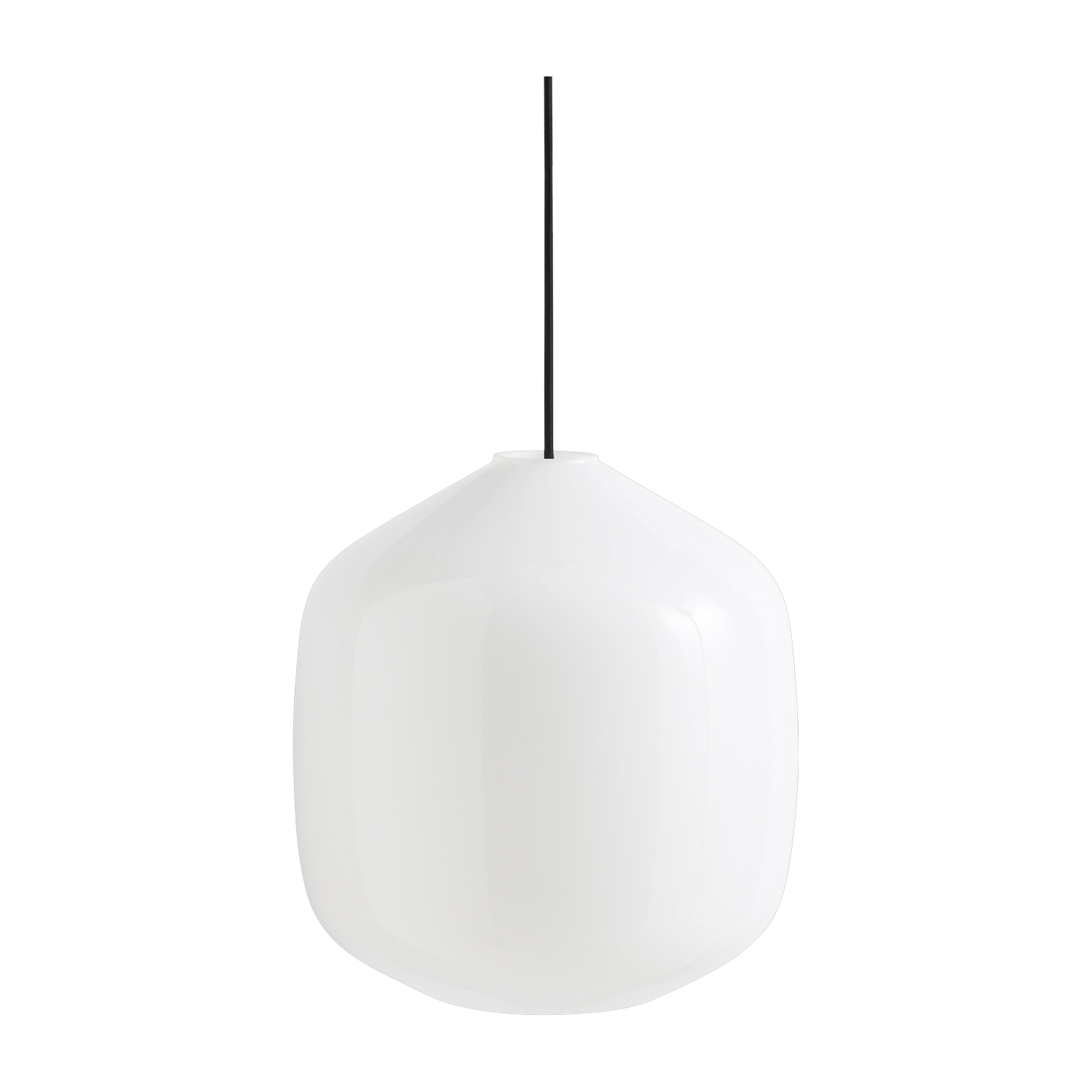 مصباح معلق من الزجاج وحبل مرن أسود 30 سم Buoy - Hay