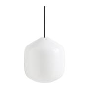 Buoy Lámpara de suspensión de cristal de 30 cm y cable flexible negro - Hay