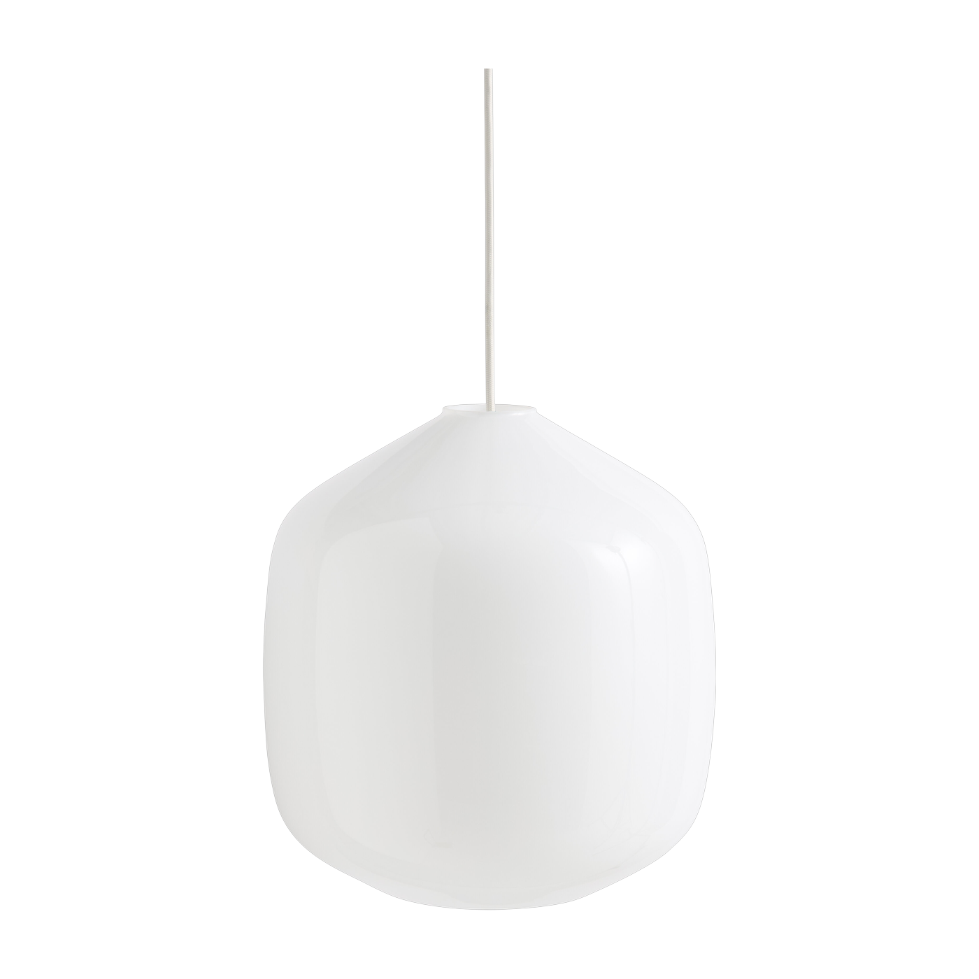 Buoy Lámpara de suspensión de cristal de 30 cm con cable flexible blanco - Hay