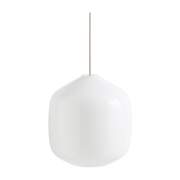 Suspension en verre et cordon souple gris béton 30cm Buoy - Hay