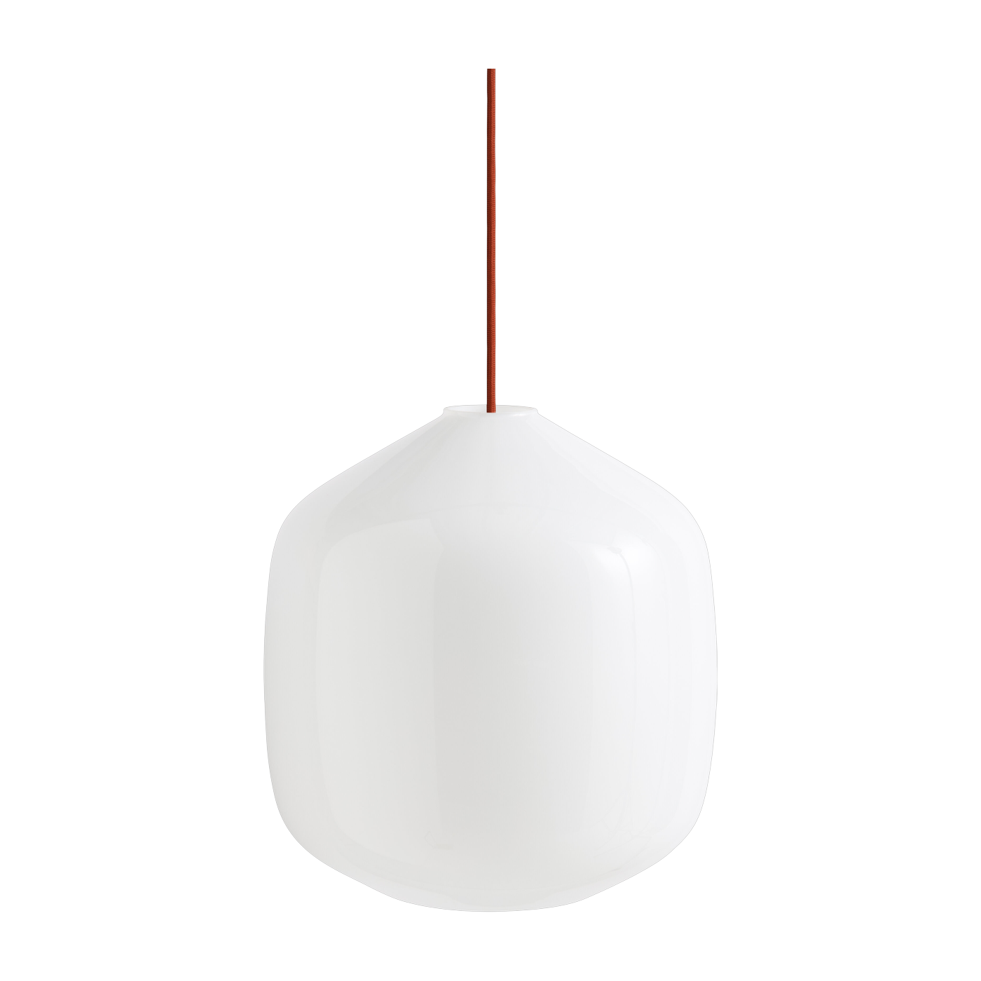 Lámpara de suspensión de cristal Buoy de 30 cm con cable flexible rojo - Hay