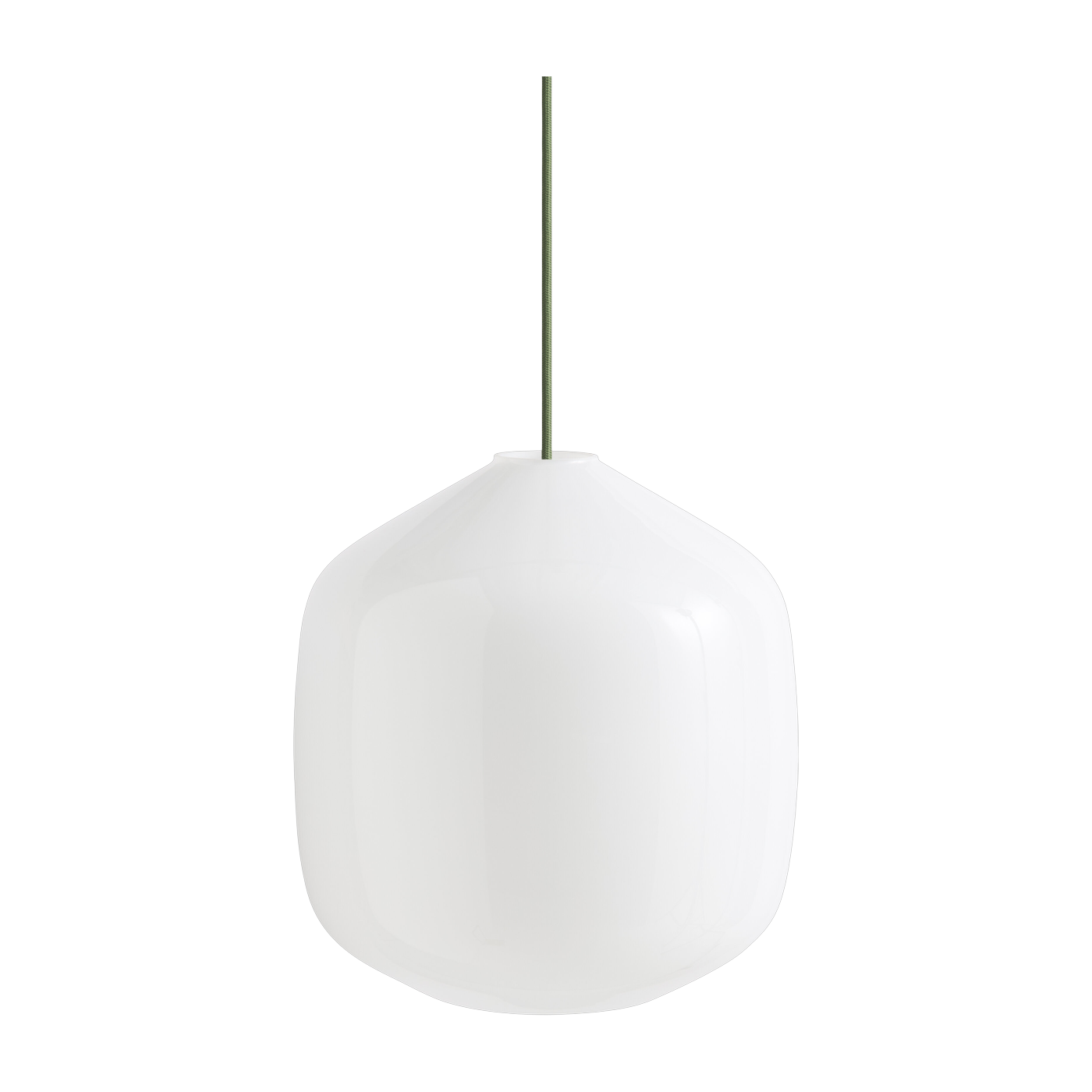 Buoy Lámpara de suspensión de cristal de 30 cm con cable flexible verde - Hay