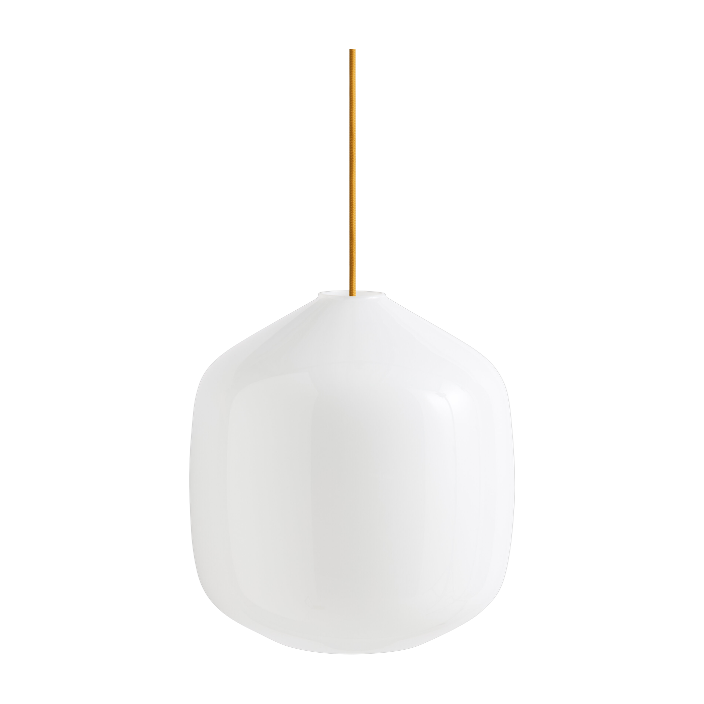 Buoy Lámpara de suspensión de cristal de 30 cm con cable flexible amarillo - Hay