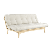 Canapé-lit en pin clair et coton natural 196x105x90cm Folk - Karup Design