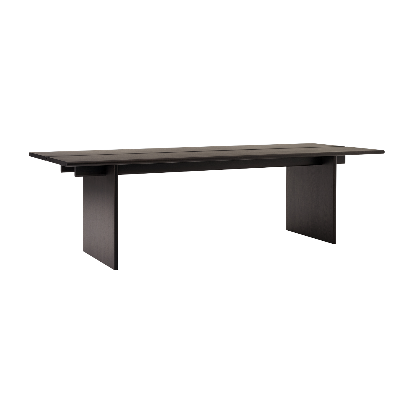 Tavolo da pranzo rettangolare in rovere tinto scuro 260x95x74cm Ita OS2 - &tradition