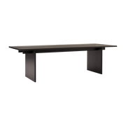 Tavolo da pranzo rettangolare in rovere tinto scuro 260x95x74cm Ita OS2 - &tradition