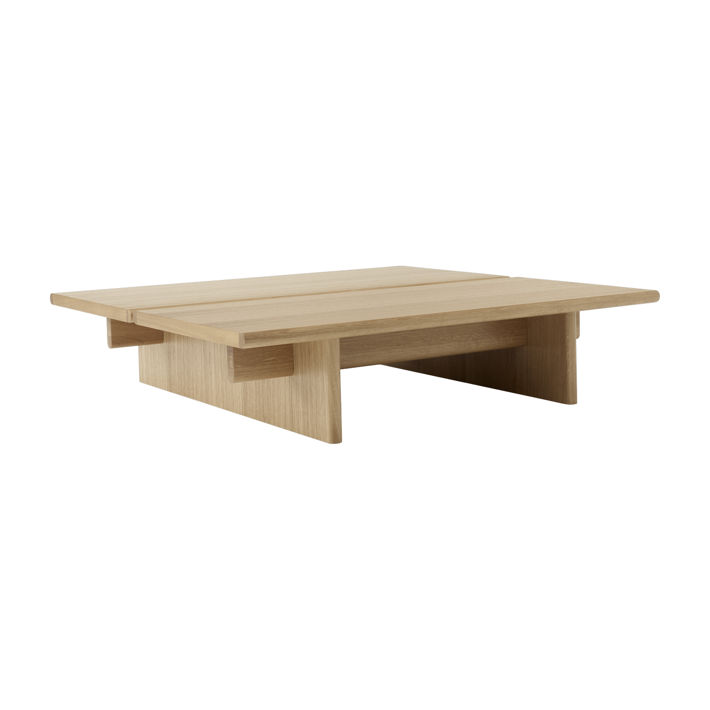 Tavolino quadrato in rovere 110x110x25cm Ita OS4 - &tradition