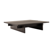 Quadratischer Couchtisch aus dunkel gebeizter Eiche 110x110x25cm Ita OS4 - &tradition