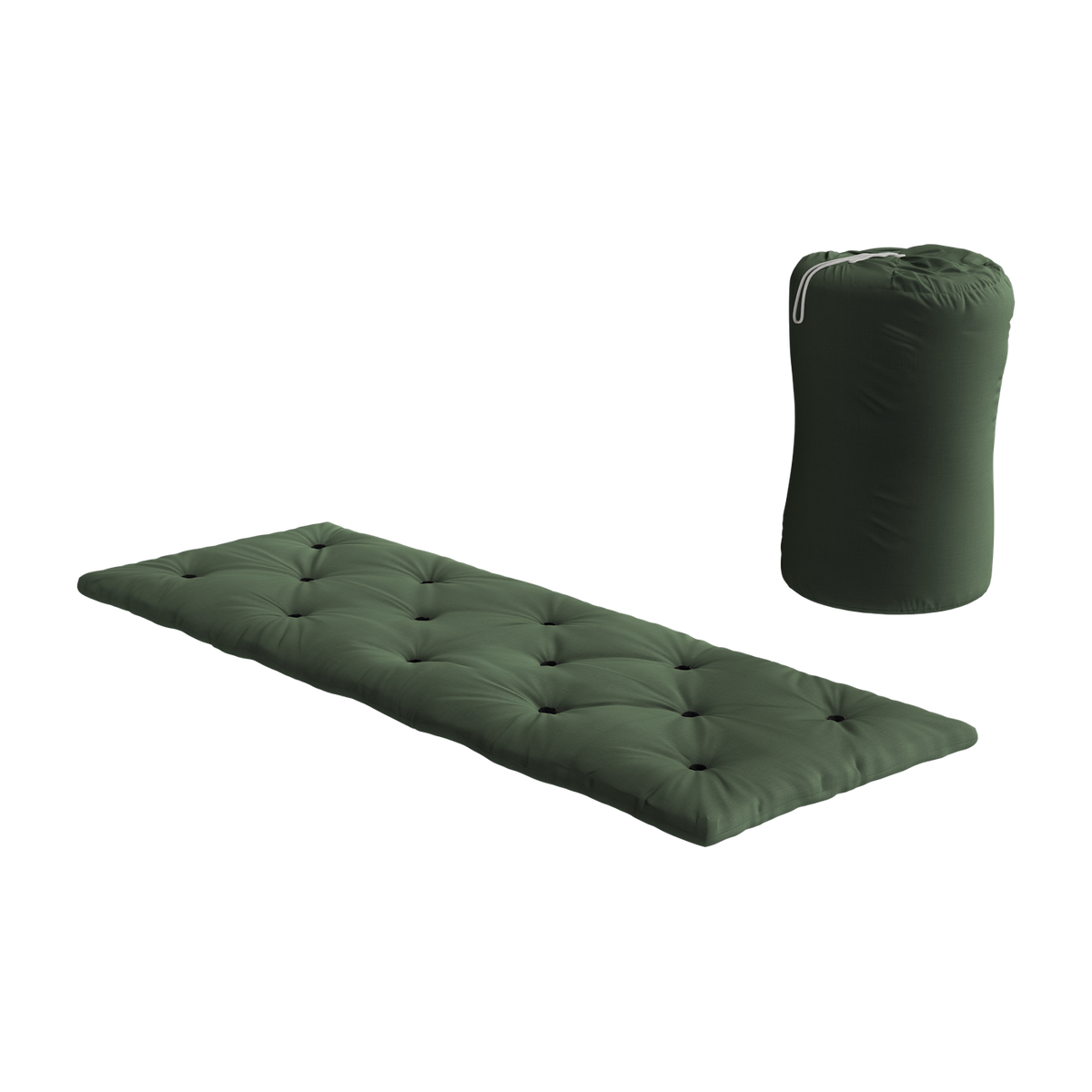 Olive green cotton sleeping bag 45x70cm Bed in a bag - Karup Design