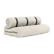 Futon sofa convertible en algodon y lino 140x95x60cm Buckle-up - Karup Design