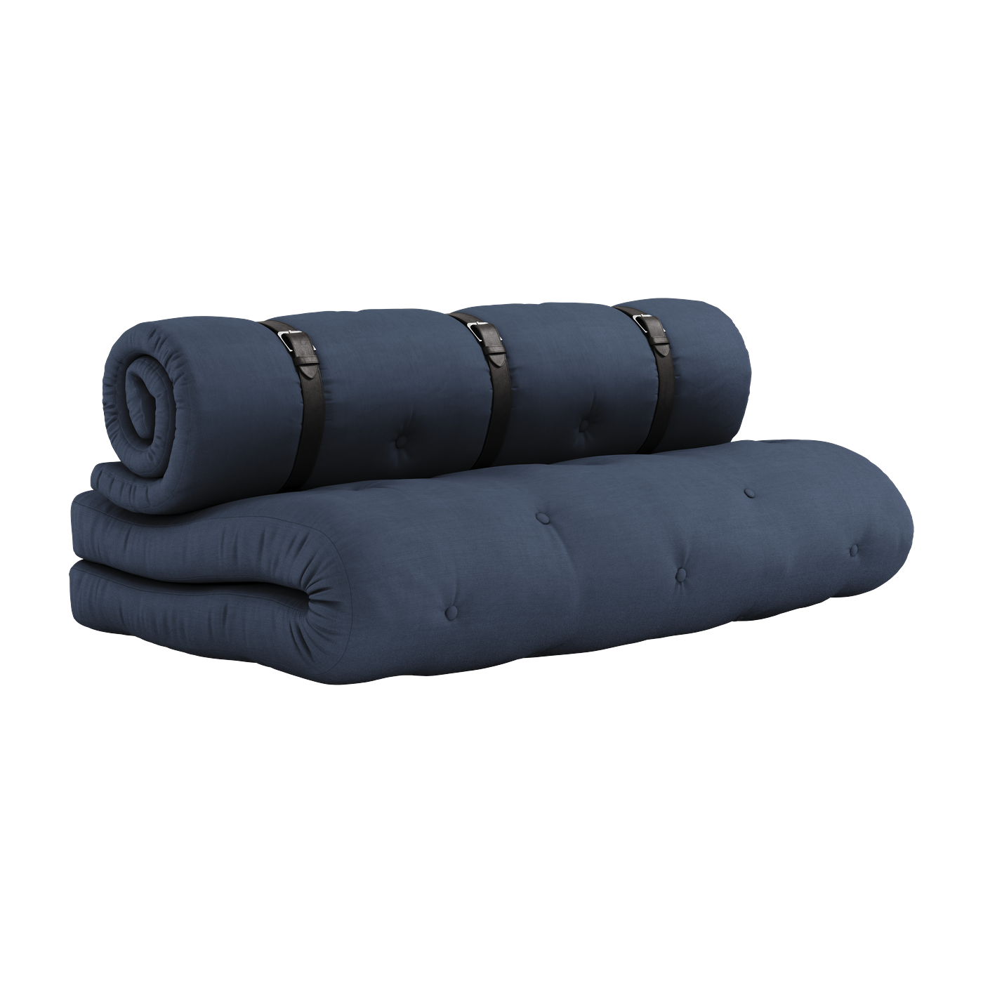 Futon sofa cama en algodon marino 140x95x60cm Buckle-up - Karup Design