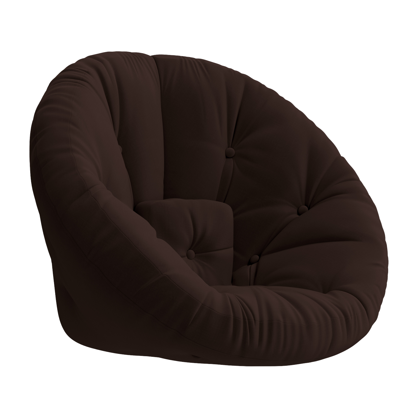Fauteuil en coton marron 85x95x70cm Nido - Karup Design