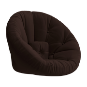 Sessel aus brauner Baumwolle 85x95x70cm Nido - -. Karup Design