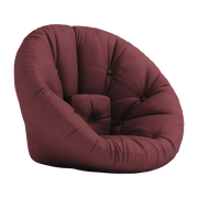 Nido Sillón de algodón burdeos 85x95x70cm - Karup Design