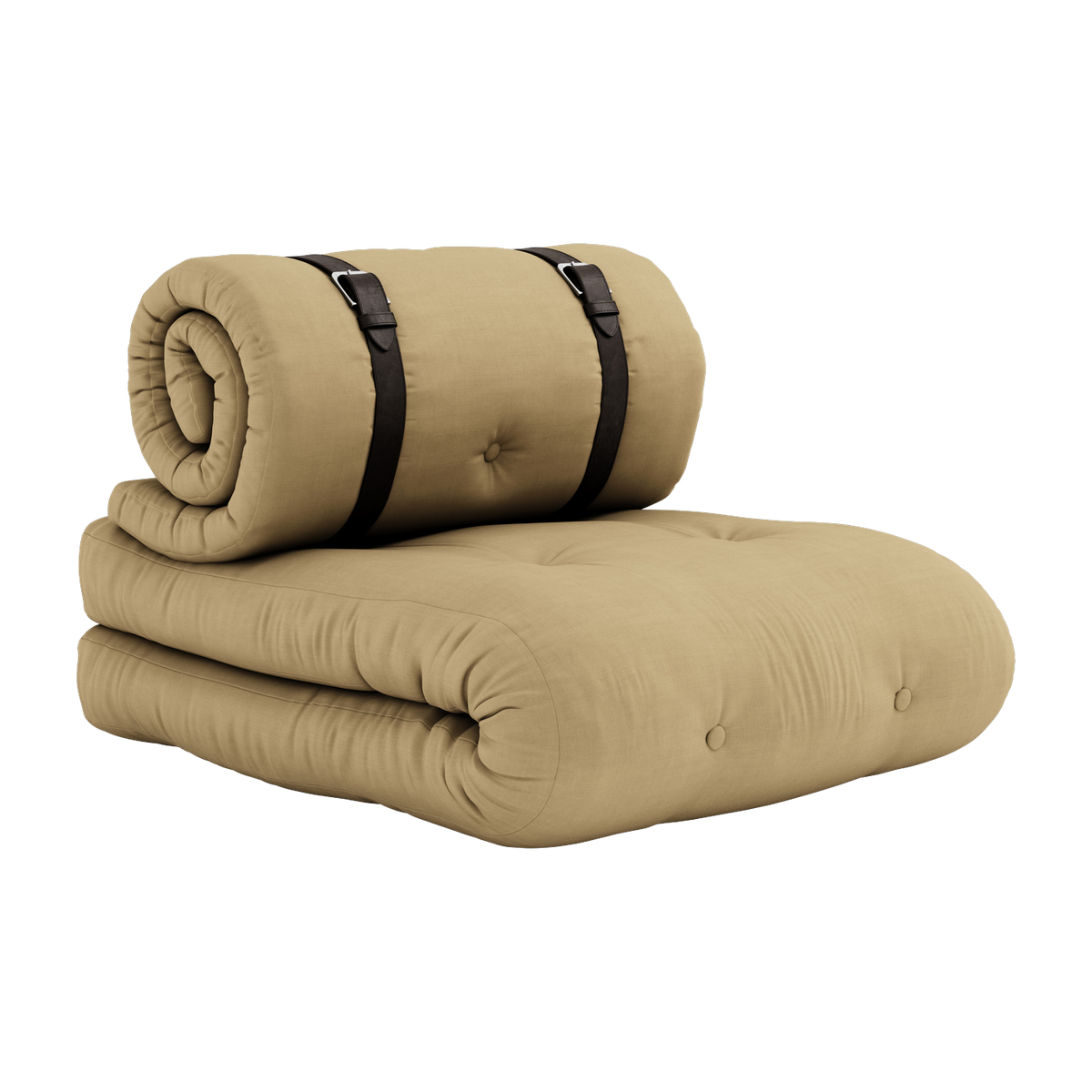 Sessel umwandelbar in ein Tagesbett Baumwolle beige Weizen 95x70x60cm Buckle-up -. Karup Design