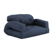 Canapé convertible en coton navy 140x122x70cm Hippo - Karup Design