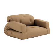 Sofa cama en algodón mocca 140x122x70cm Hippo - Karup Design