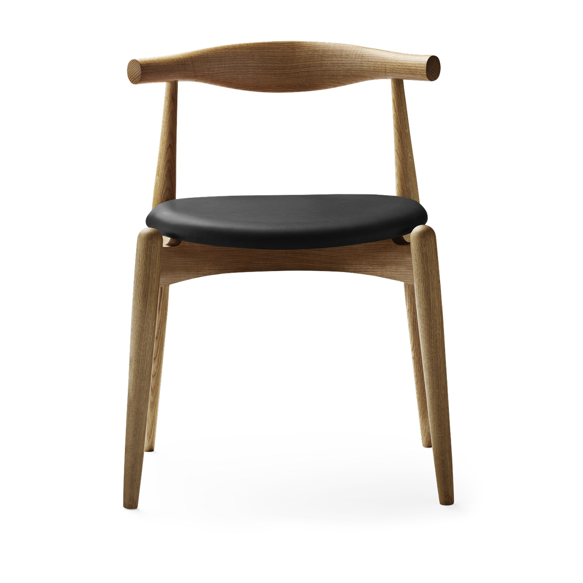 Silla de roble aceitado y asiento de cuero thor 301 72, 5cm CH20 - Carl Hansen & Søn