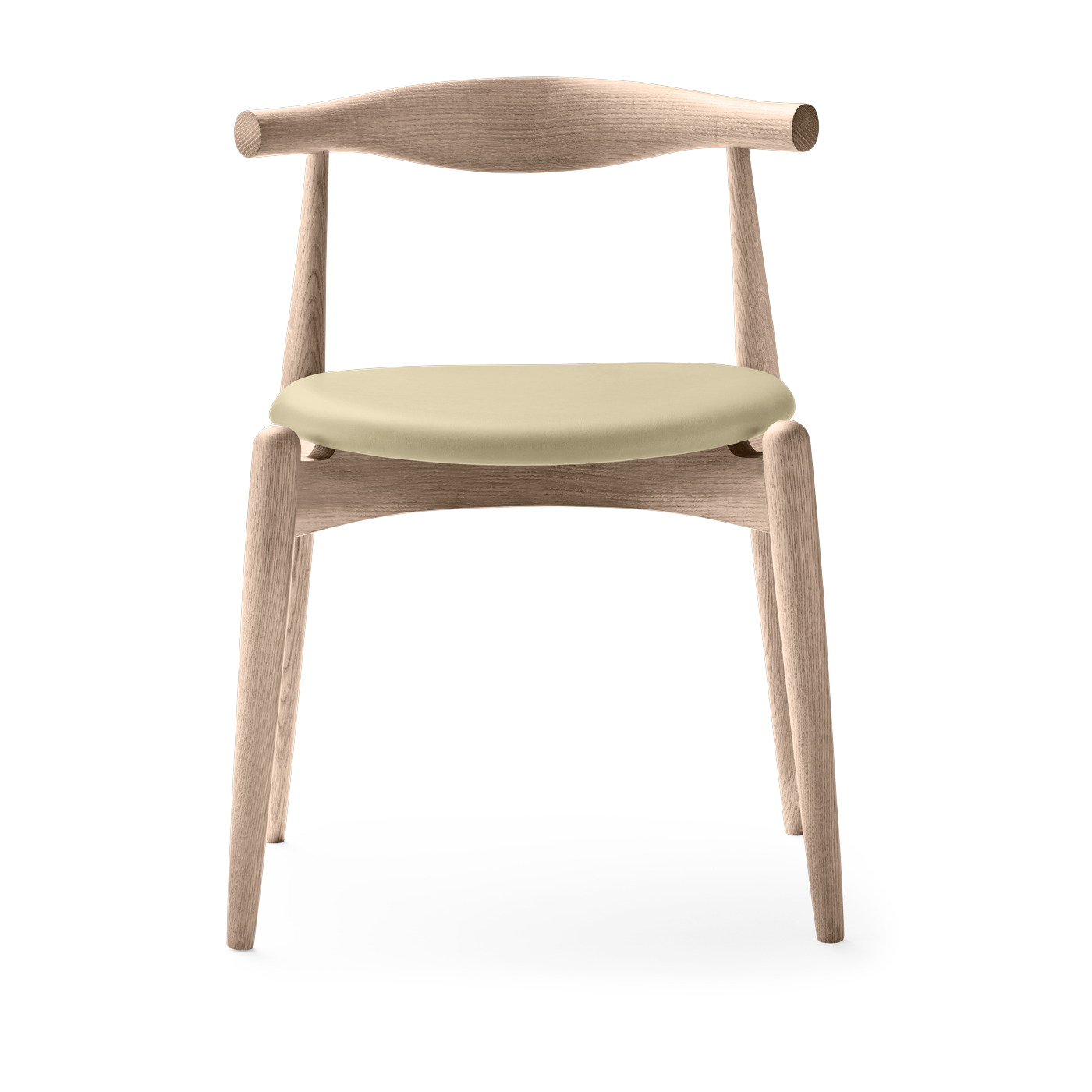 Silla de roble enjabonado y asiento de cuero thor 300 72, 5cm CH20 - Carl Hansen & Søn