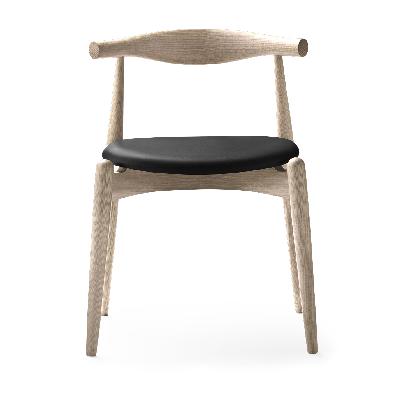 Silla de roble enjabonado y asiento de cuero thor 301 72, 5cm CH20 - Carl Hansen & Søn