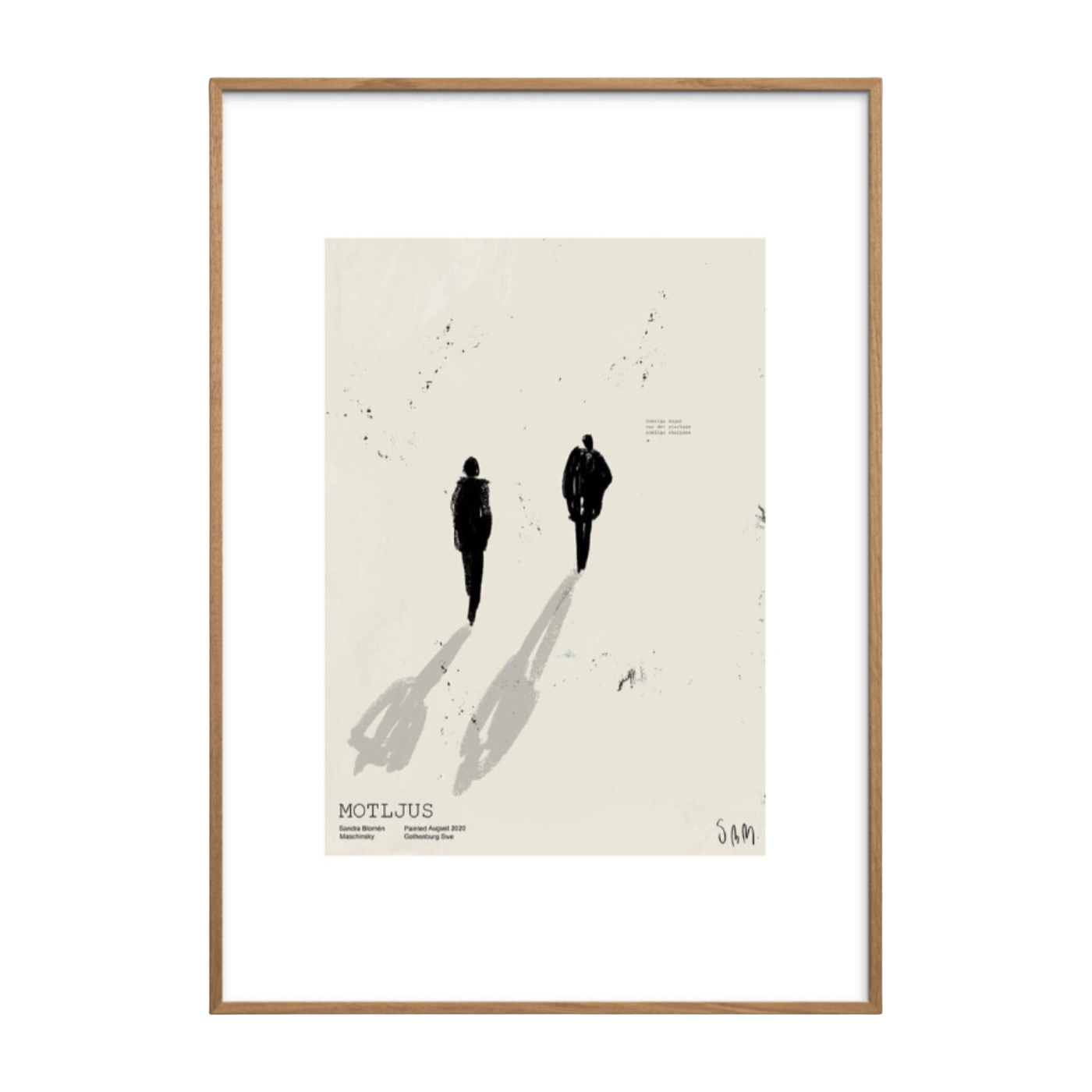 Gerahmtes Poster 70x100cm Motljus -. The Poster Club