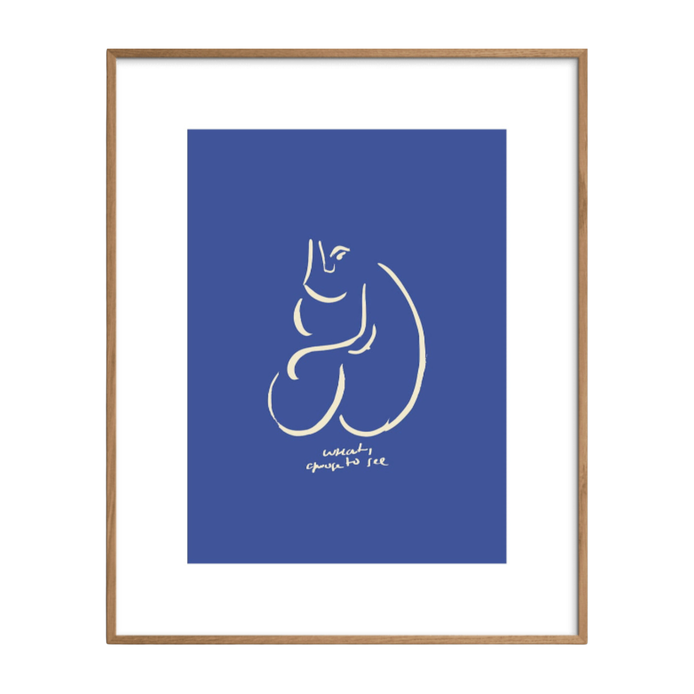 Gerahmtes Poster 40x50cm What I see -. The Poster Club
