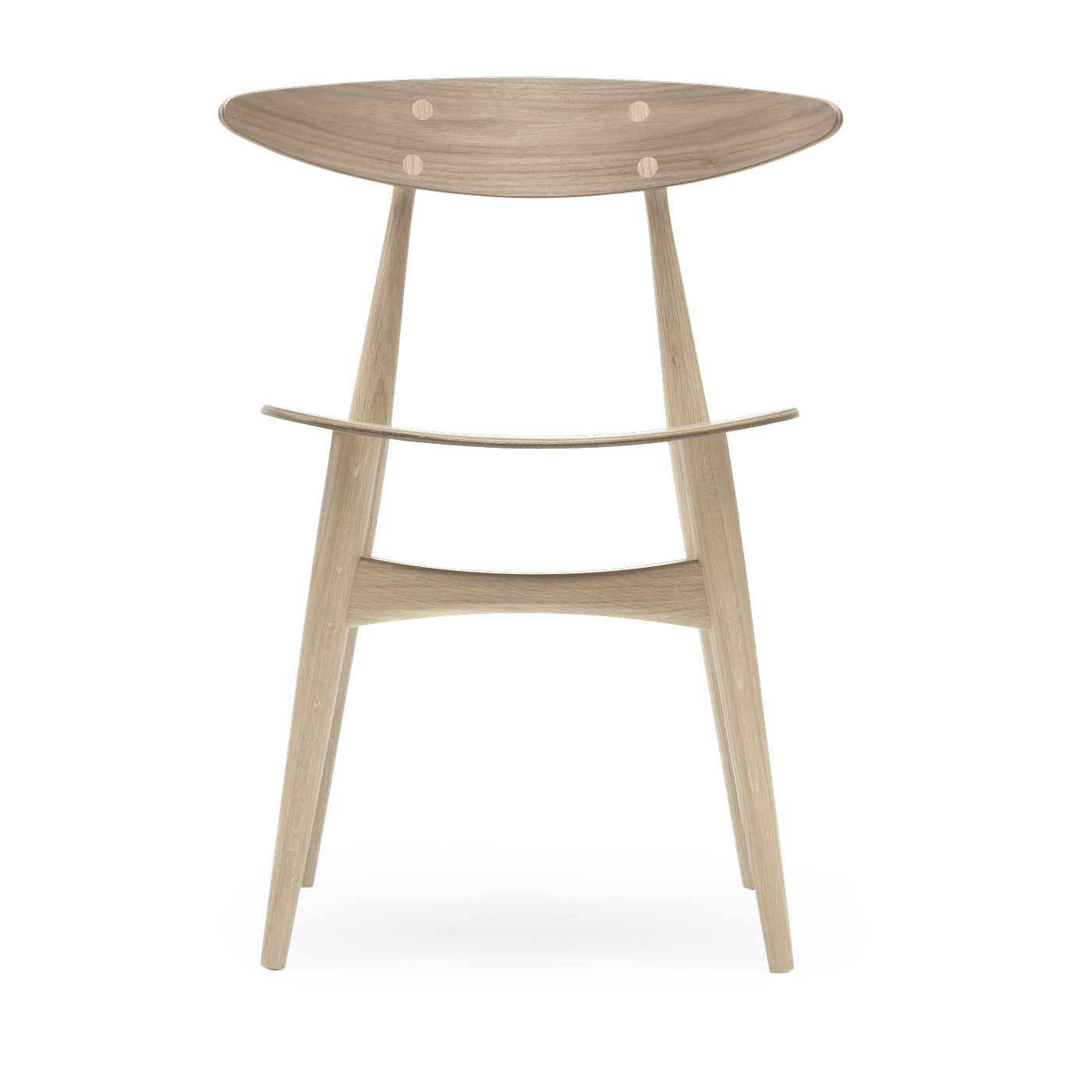 Silla CH33T de 74 cm en roble blanco aceitado - Carl Hansen & Søn