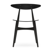 Silla de roble teñido de negro 74cm CH33T - Carl Hansen & Søn