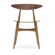 Oiled oak and walnut chair 74cm CH33T - Carl Hansen & Søn
