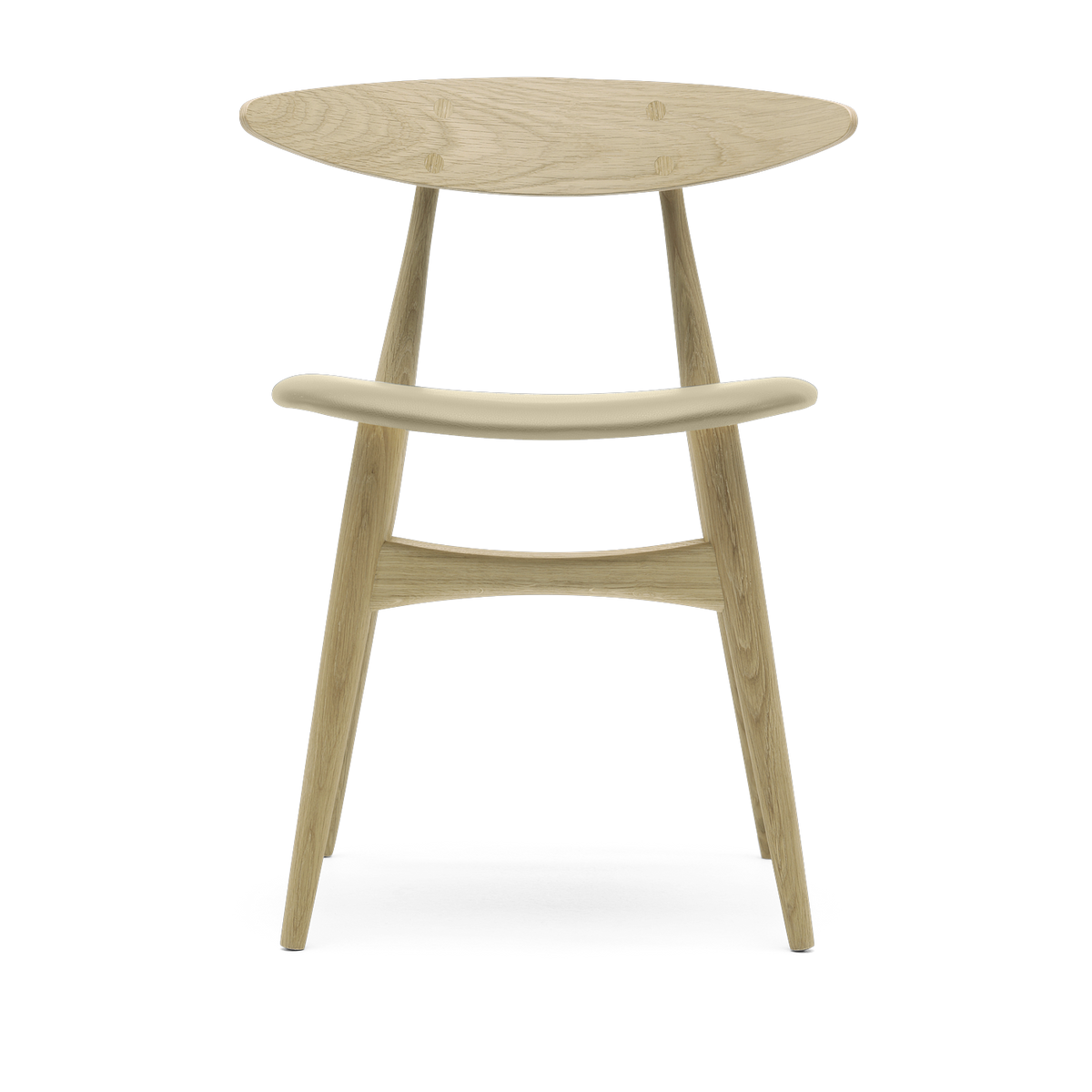 Silla de roble aceitado y asiento de cuero thor 300 74cm CH33P - Carl Hansen & Søn
