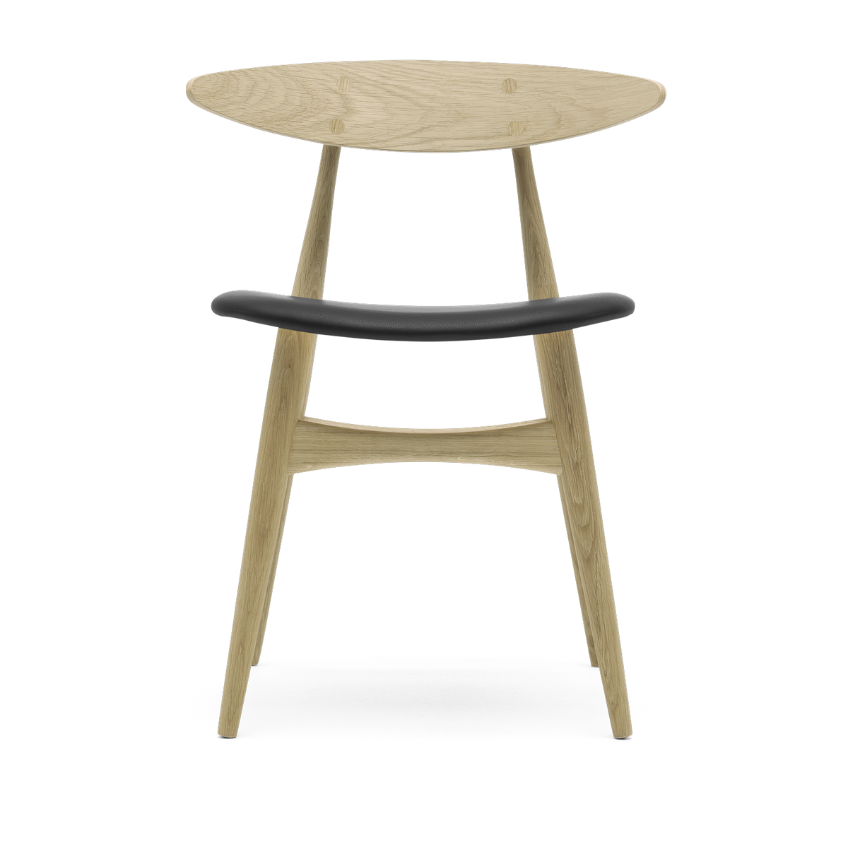 Silla de roble aceitado y asiento de cuero thor 301 74cm CH33P - Carl Hansen & Søn