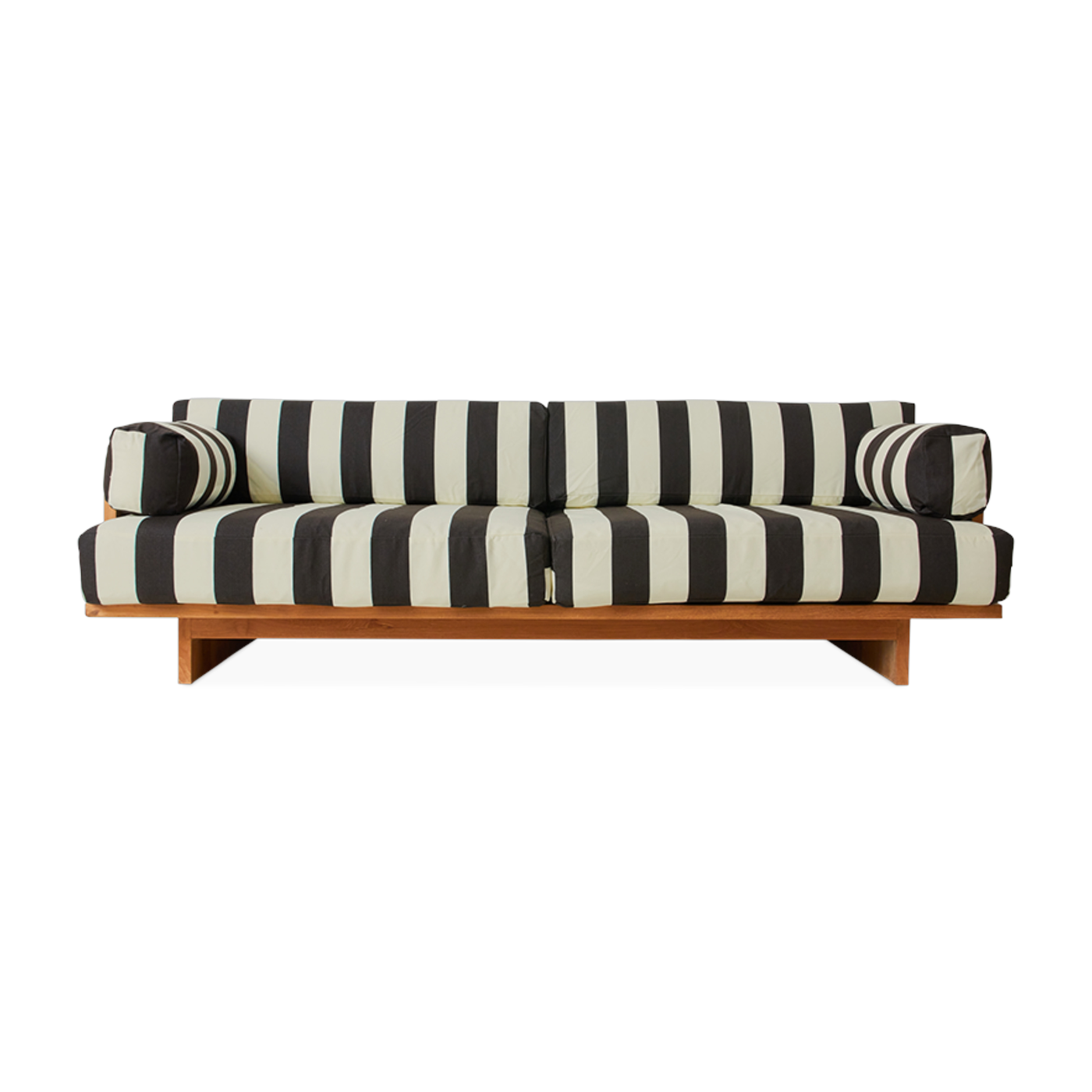 Canapé d'extérieur en teck 227cm Stracciatella - HKLIVING
