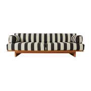 Outdoor-Sofa aus Teakholz 227cm Stracciatella -. HKLIVING