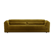 Divano Royal 274cm in velluto oliva - HKLIVING