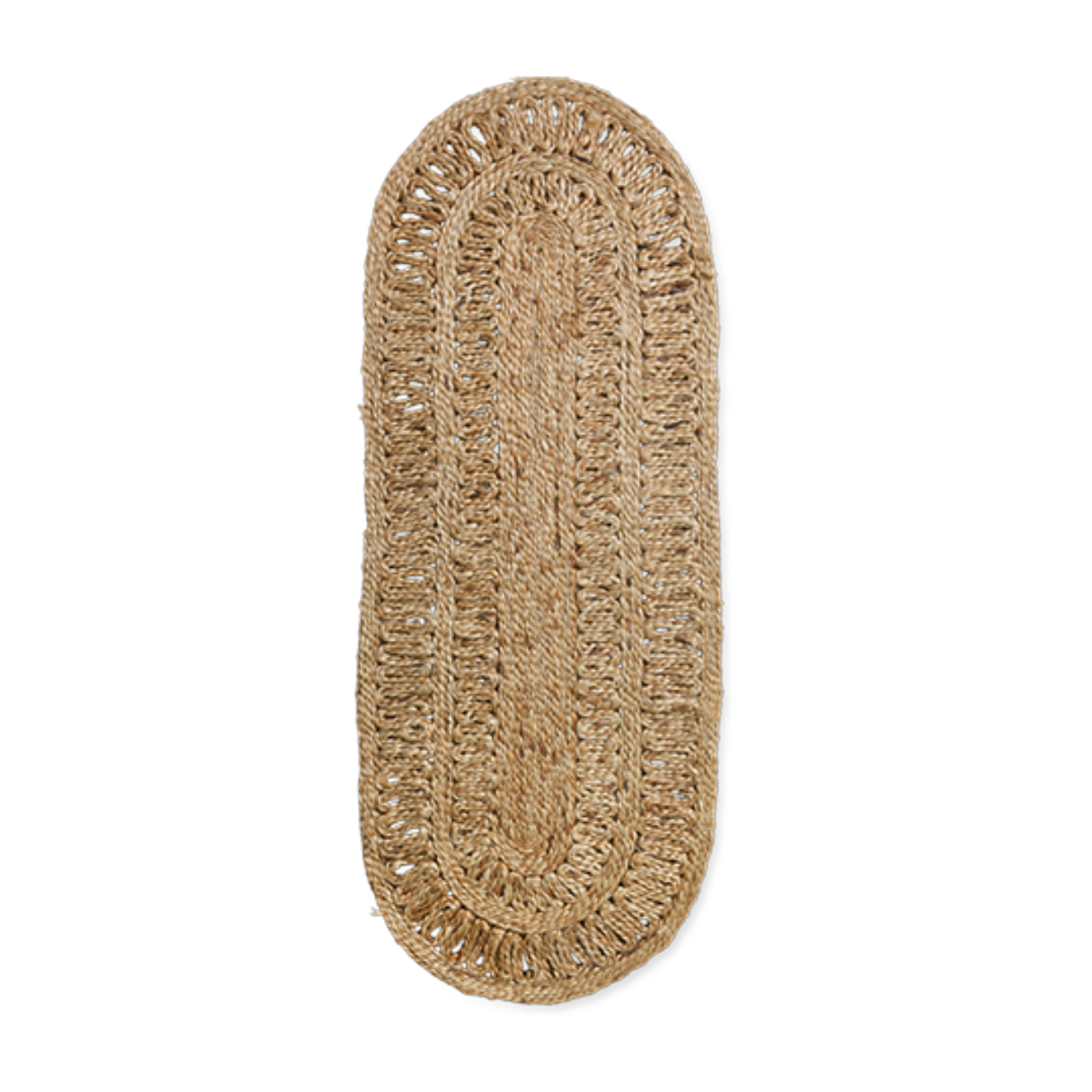 Soleil Jute Runner Oval (60X165Cm) - HKLIVING